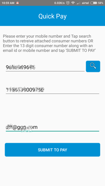 KSEB Android App Quick Pay